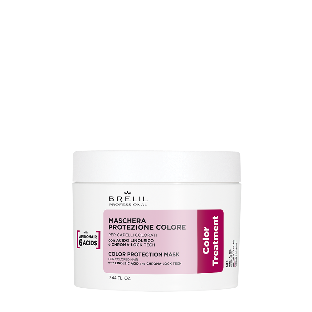 BRELIL PROFESSIONAL Маска для защиты цвета окрашенных волос / AMINO TREATMENT 220 мл, фото 1