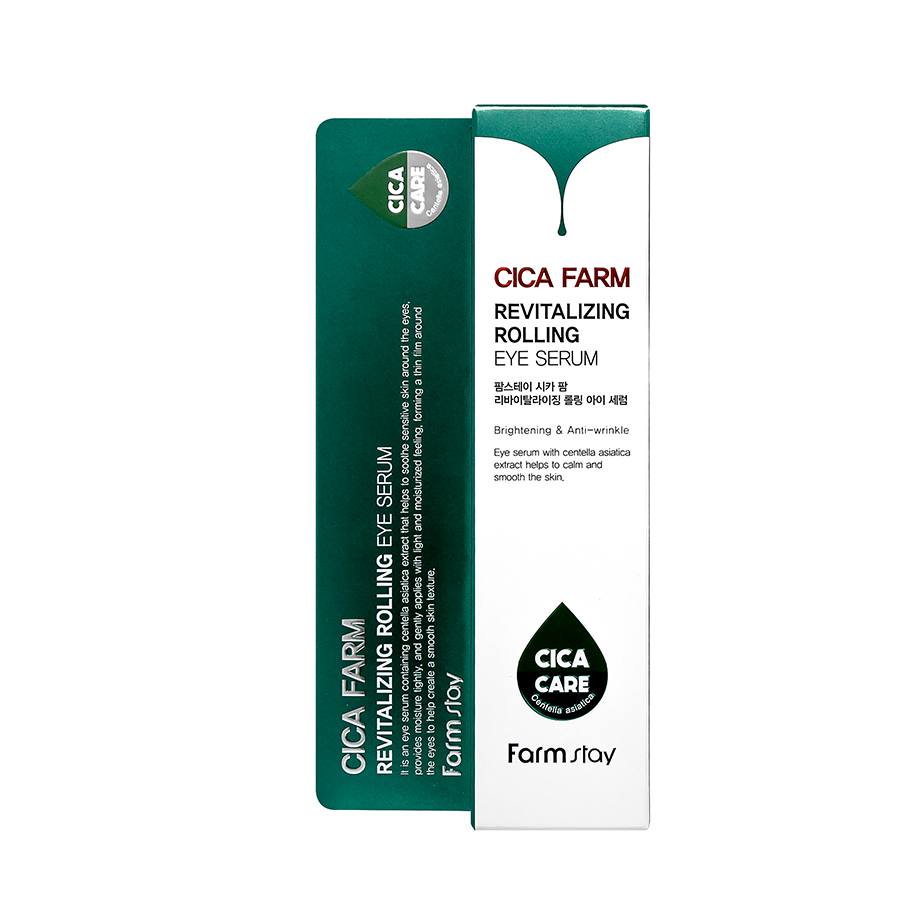 FARMSTAY Сыворотка-роллер для сияния области вокруг глаз / Cica Farm Revitalizing Rolling Eye Serum 25 мл, фото 2