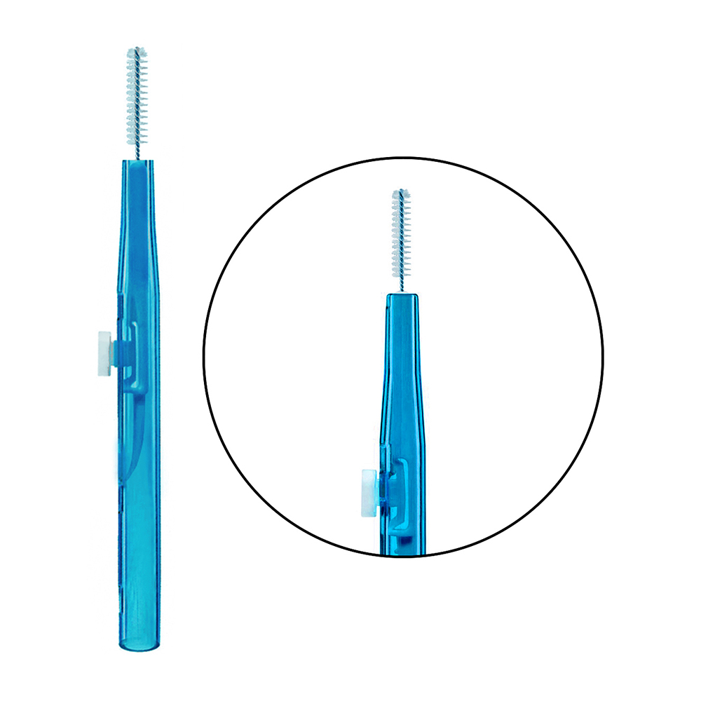 INNOVATOR COSMETICS Щеточка многофункциональная для бровей и ресниц, 1.0 мм голубая / Baby Brush, фото 2