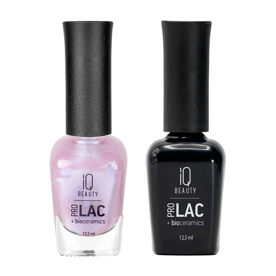 IQ BEAUTY 085 лак профессиональный укрепляющий для ногтей с биокерамикой / Nail polish PROLAC+bioceramics 12,5 мл, фото 2