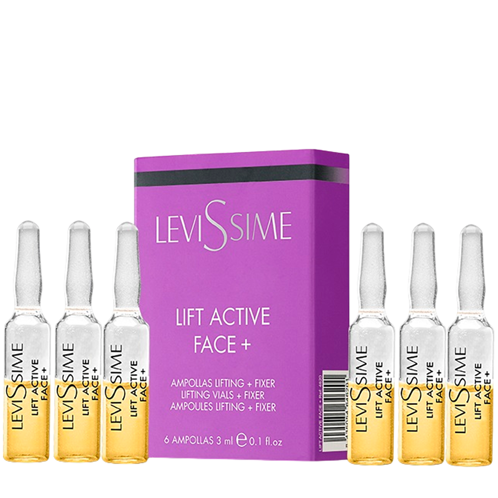 LEVISSIME Концентрат фиксирующие лифтинг-ампулы для лица / Anti-Aging Lift active face+ 6*3 мл, фото 1