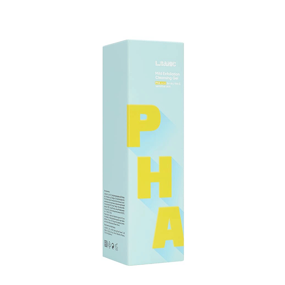 L.SANIC Гель для умывания мягкий отшелушивающий с PHA-кислотами / L.Sanic 150 мл, фото 2