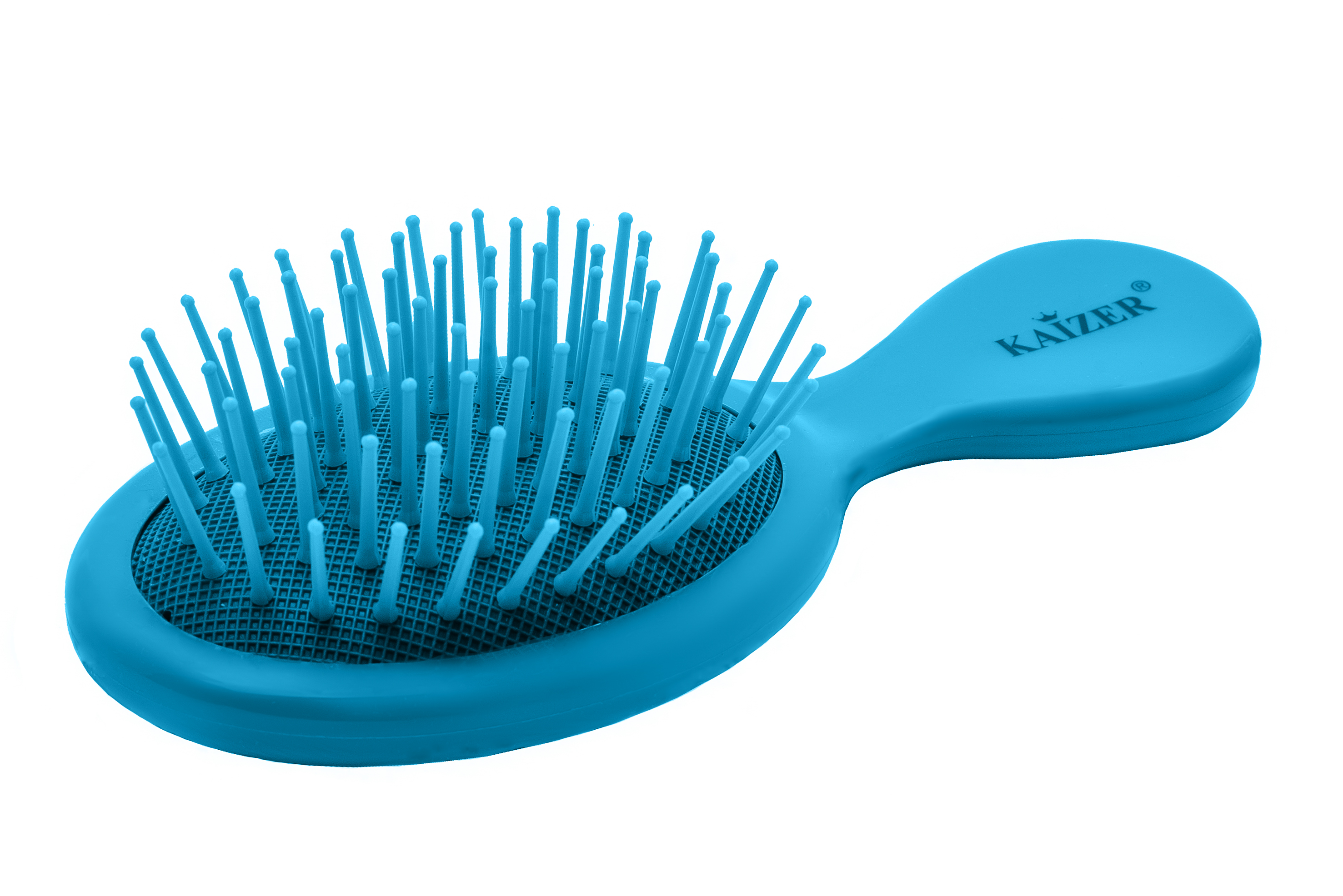 KAIZER Расческа массажная малая, пластик, лазурная, фото 4