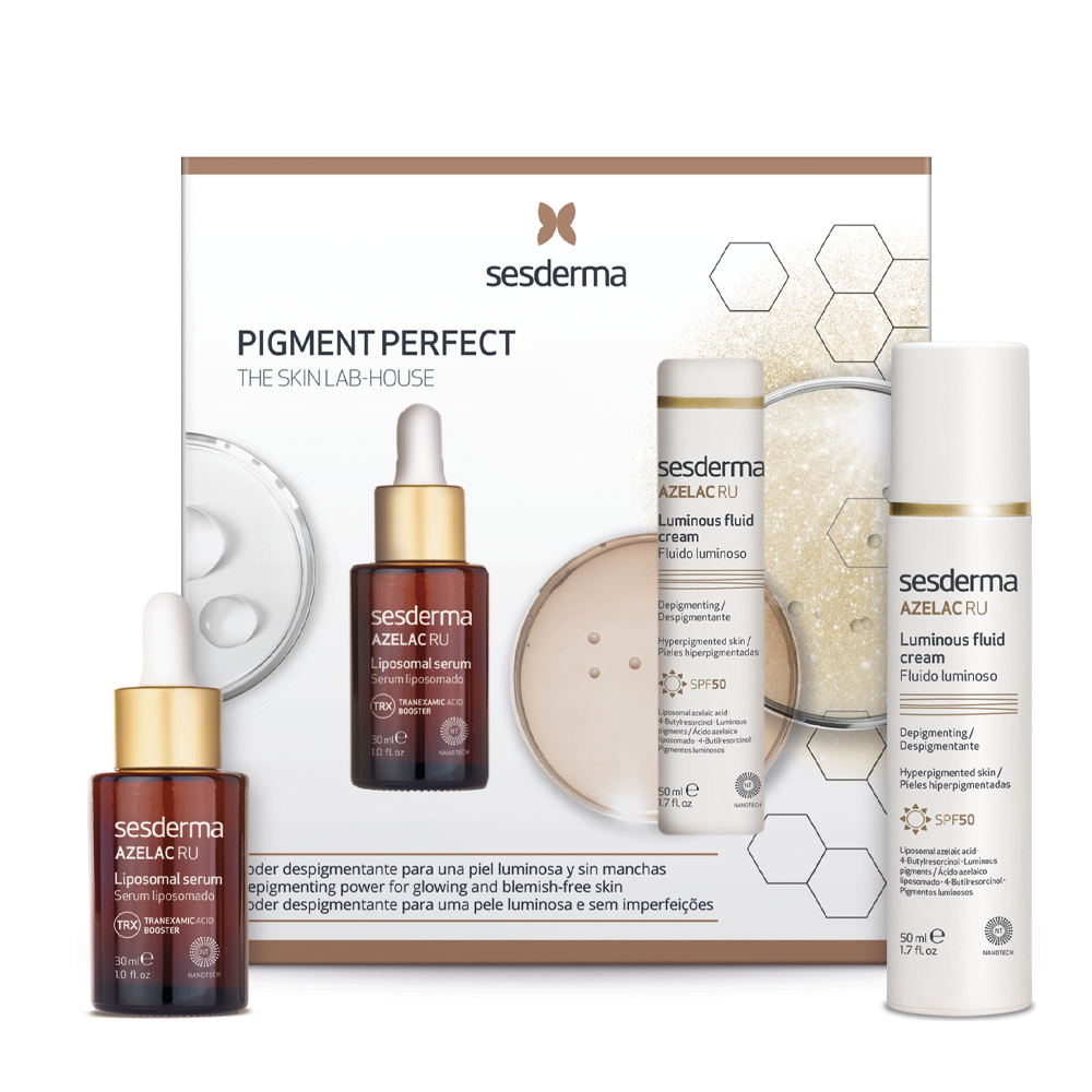 SESDERMA Набор для для коррекции пигментации (сыворотка 30 мл + флюид 50 мл) SESDERMA AZELAC RU, фото 1