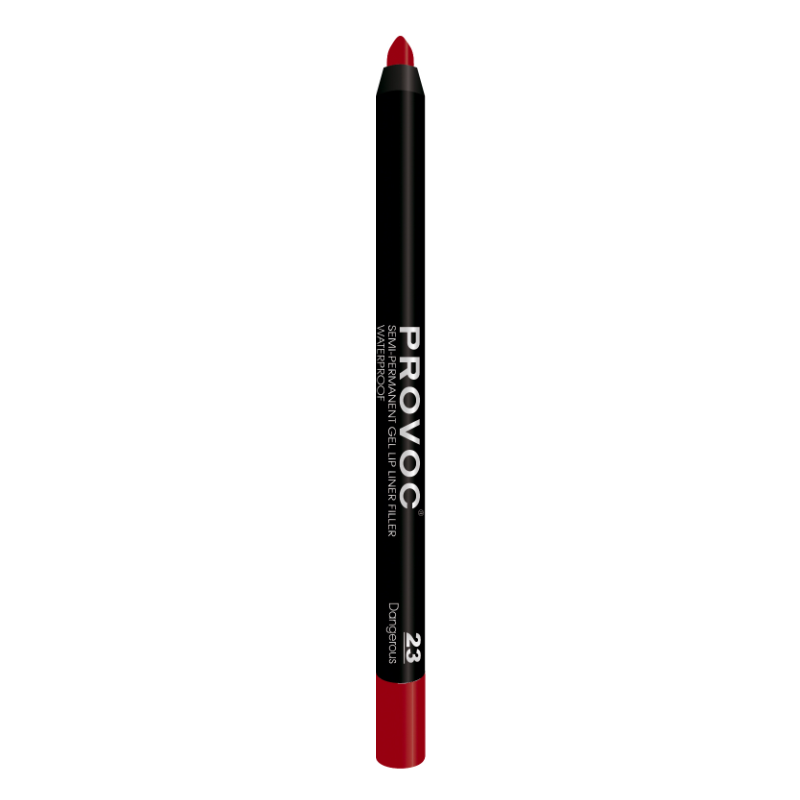 PROVOC Подводка гелевая в карандаше для губ, 23 кроваво-красный / Gel Lip Liner Dangerous, фото 1