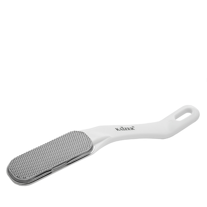 KAIZER Терка педикюрная металлическая, изогнутая, цвет ассорти, фото 1