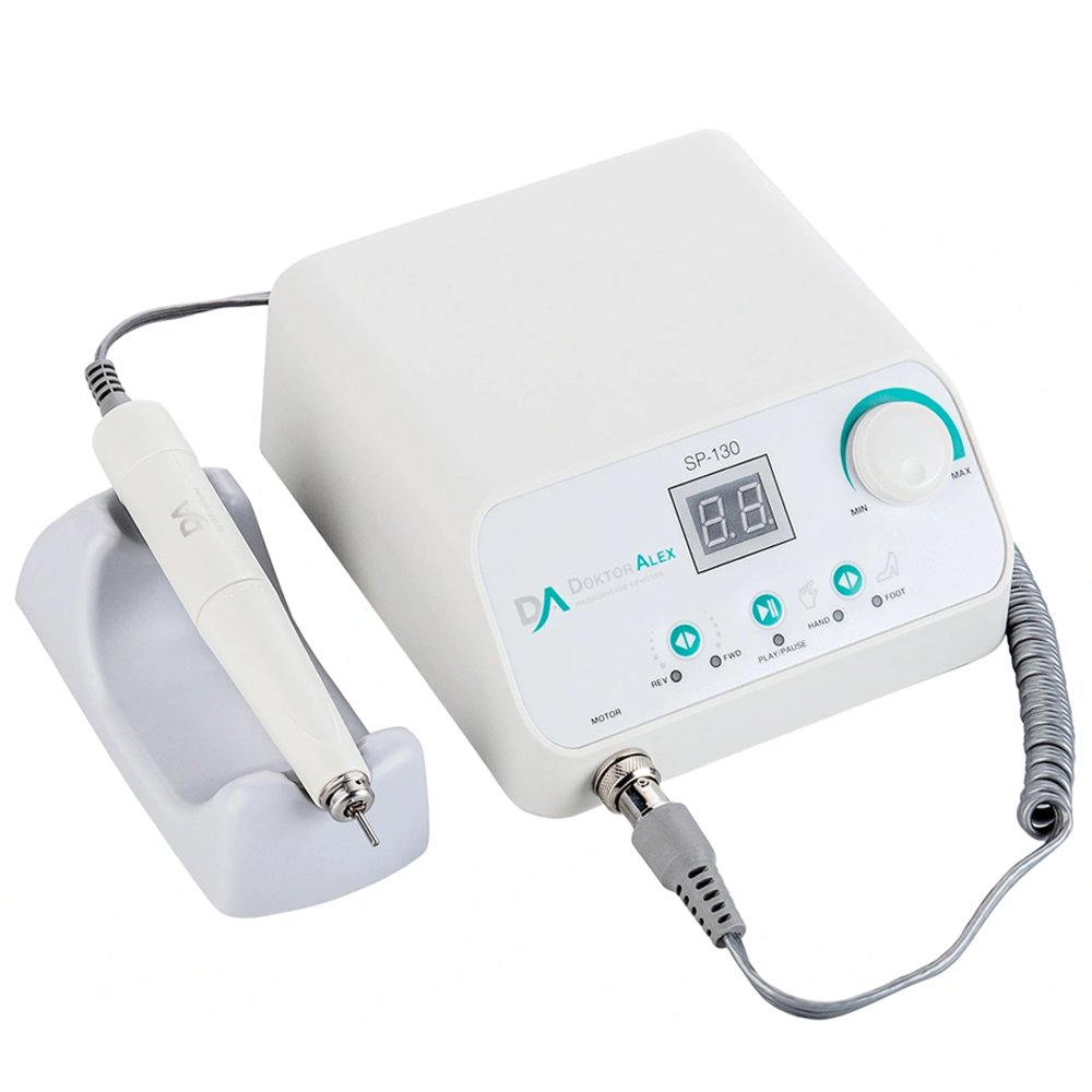 DR. ALEX Аппарат для маникюра и педикюра SP-130, белый 50 тыс.об., 130 Вт, 32 В, фото 1