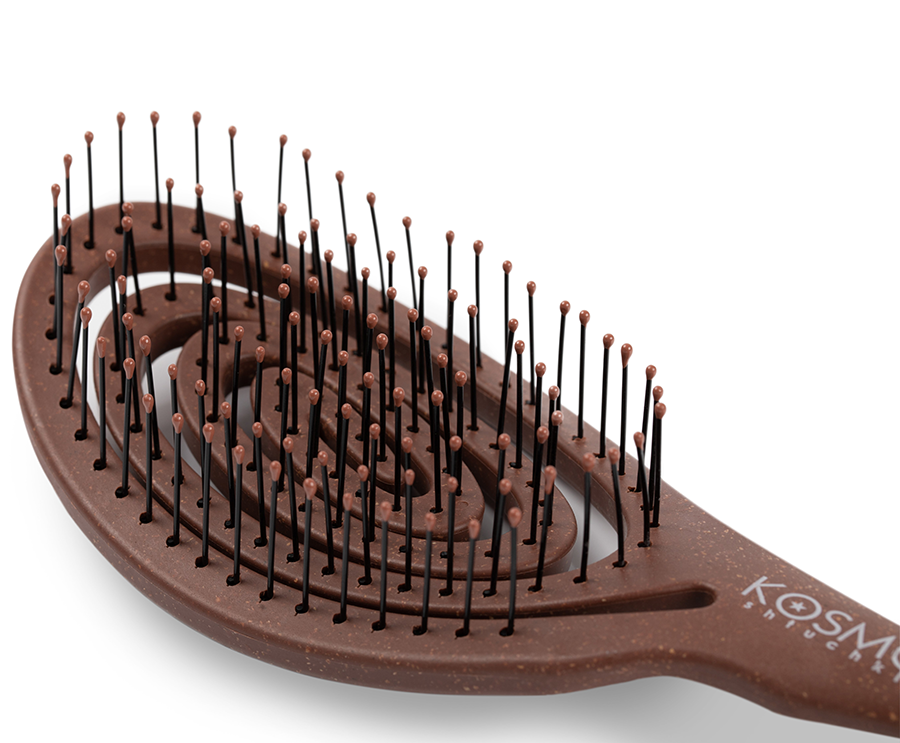 KOSMO SHTUCHKI Расческа с крючком, коричневая / KOSMO SHTUCHKI, фото 3