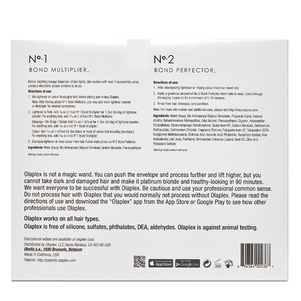 OLAPLEX Набор стилиста: восстановление и защита волос (концентрат-защита 525 мл + коктейль-фиксатор 2*525 мл) Salon Kit, фото 6