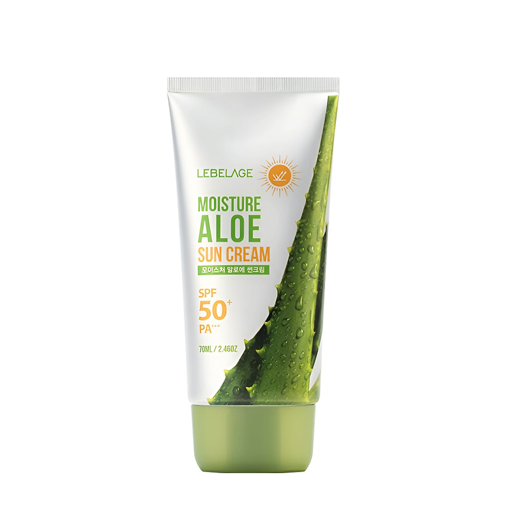 LEBELAGE Крем солнцезащитный увлажняющий с экстрактом алоэ SPF50+ / Lebelage Moisture Aloe Sun Cream 70 мл, фото 1