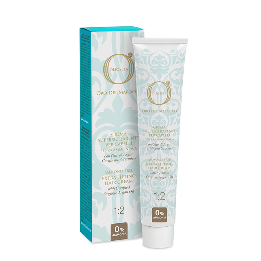 BAREX 11.01 крем-краска, ультрасветлый блондин натуральный пепельный / OLIOSETA ORO DEL MAROCCO 100 мл, фото 2