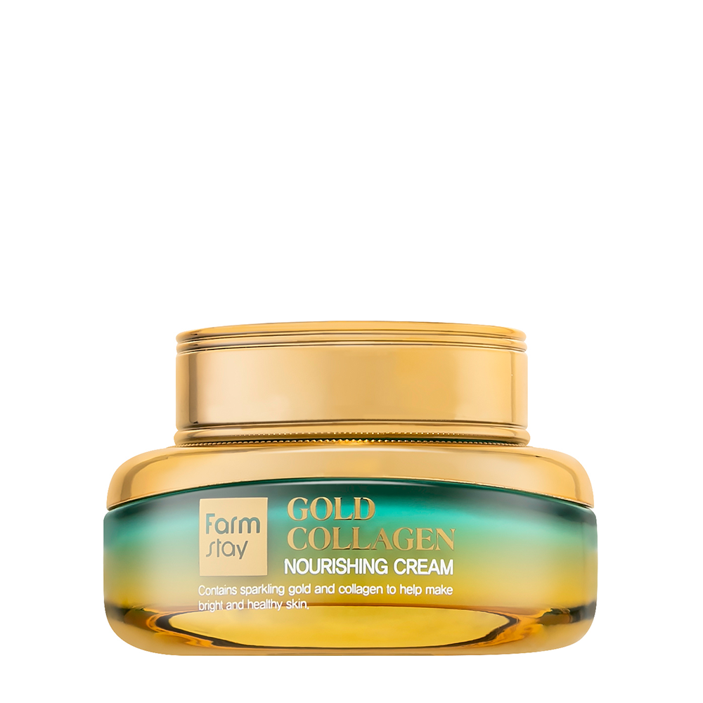 FARMSTAY Крем питательный для лица с коллагеном и золотом / Gold Collagen Nourishing Cream 55 мл, фото 1