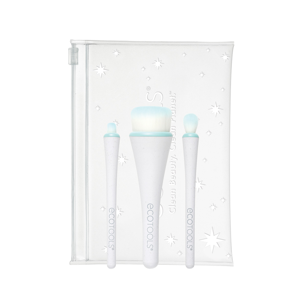 ECOTOOLS Набор мини-кистей для макияжа с косметичкой / All Eyes On Me Mini 360 Ultimate Brush Kit, фото 2