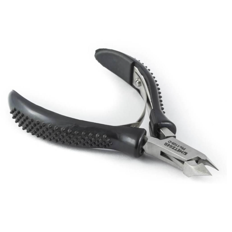 METZGER Кусачки кутикульные 6 мм, черная силиконовая ручка, фото 2