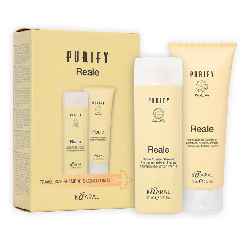 KAARAL Набор дорожный для поврежденных волос (шампунь 100 мл, кондиционер 75 мл) / Purify Reale, фото 1