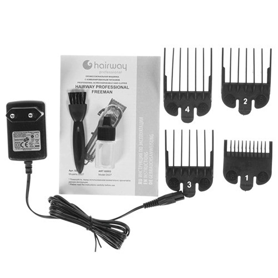 HAIRWAY Машинка Hairway Freeman для стрижки аккумуляторно-сетевая D 027, фото 7