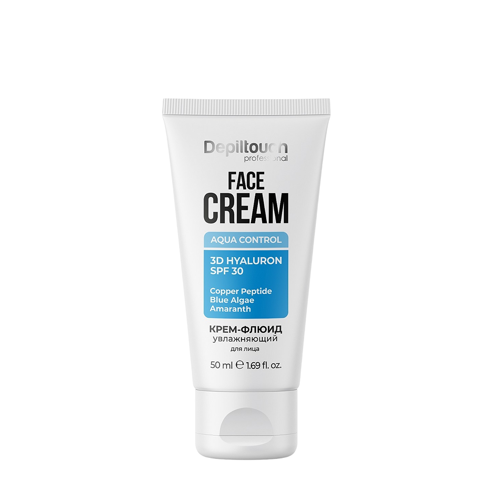 DEPILTOUCH PROFESSIONAL Крем-флюид увлажняющий для нормальной и комбинированной кожи лица / Depiltouch 50 мл, фото 1
