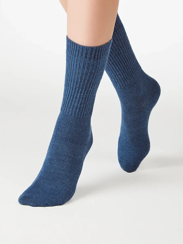 MINIMI Носки шерстянные, синий меланж Blu Melange 0 / MINI INVERNO 3301, фото 7