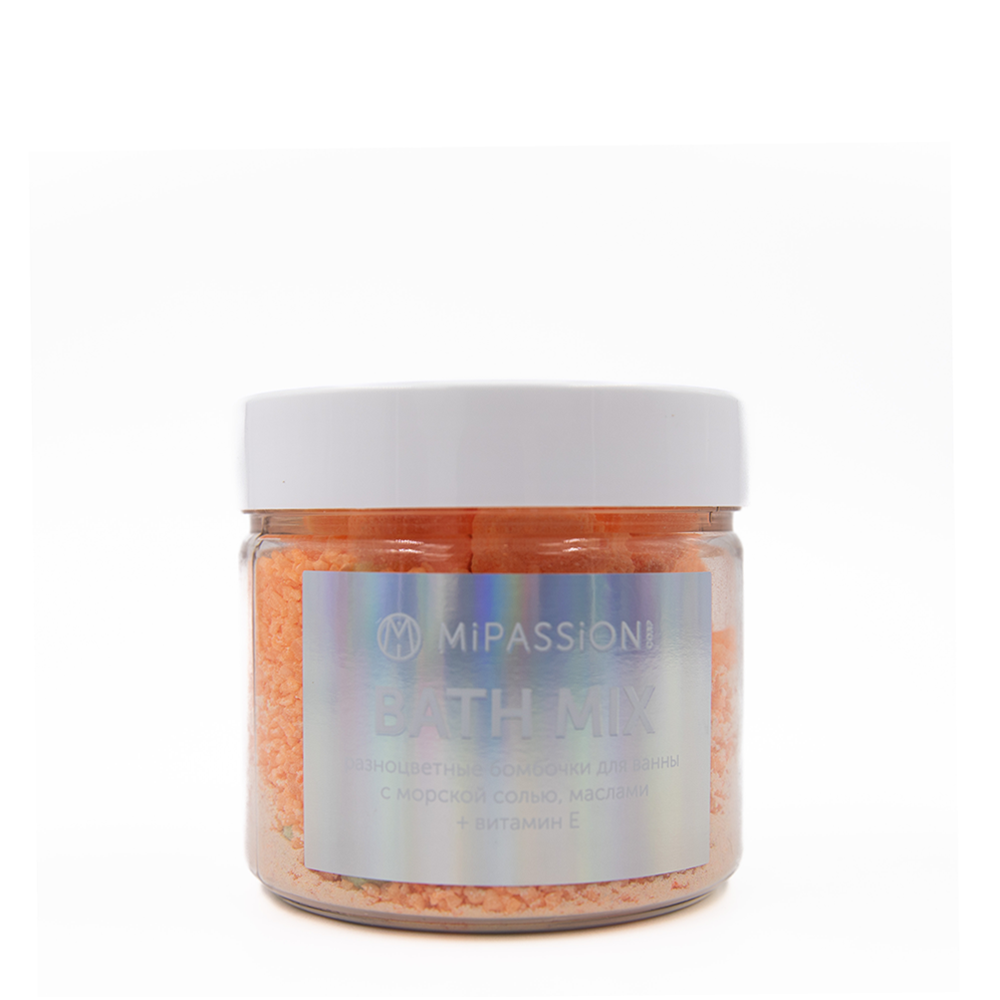 MIPASSIONcorp Бомбочка для ванны с морской солью манго и мандарин / MiPASSiON 300 мл, фото 1