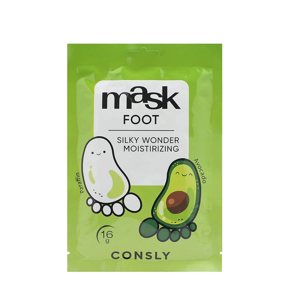 CONSLY Парафин-маска для ног с экстрактом авокадо в виде носочков / Consly Silky Wonder 16 гр, фото 1