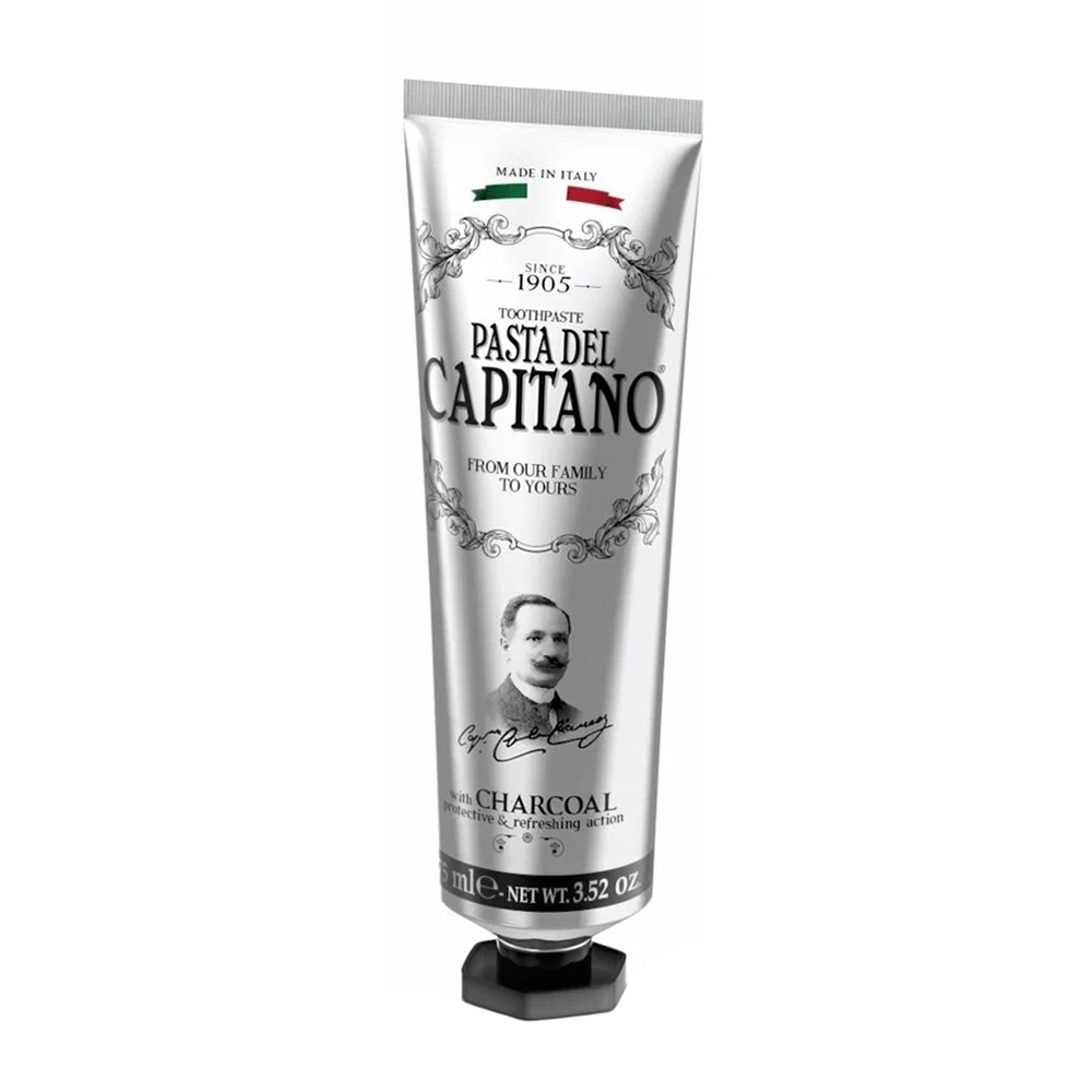 PASTA DEL CAPITANO Паста зубная с древесным углем / 1905 Charcoal 75 мл, фото 1