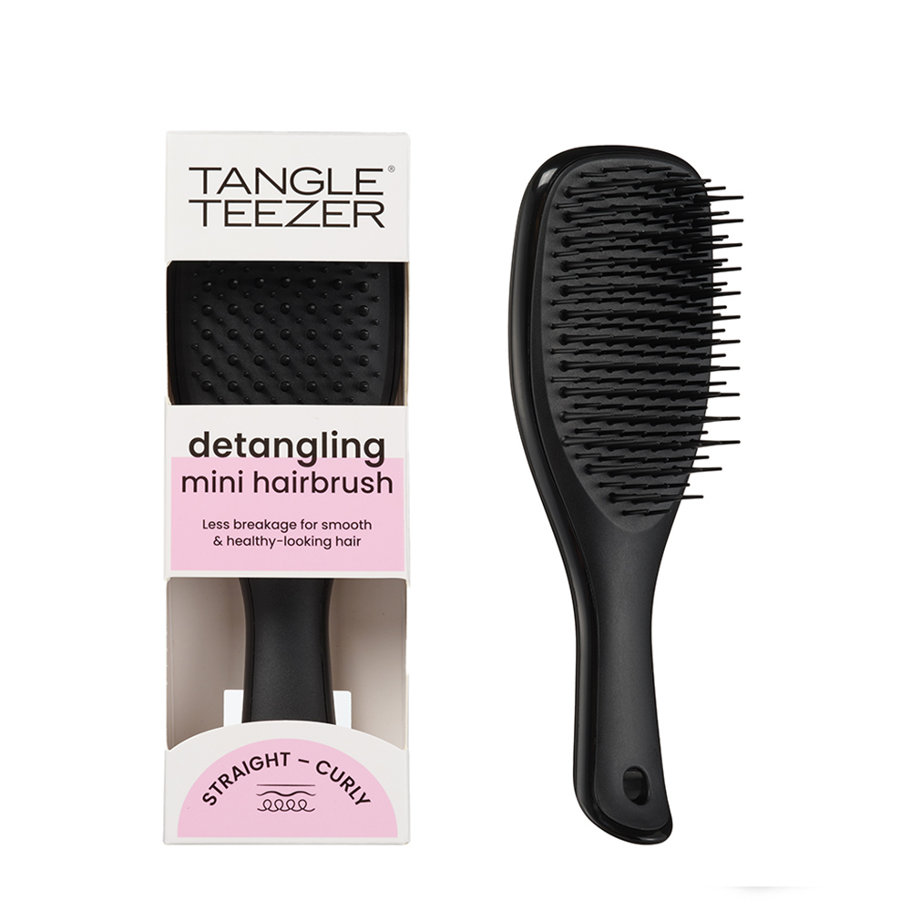 TANGLE TEEZER Расческа для волос / The Ultimate Detangler Mini Liquorice Black, фото 6