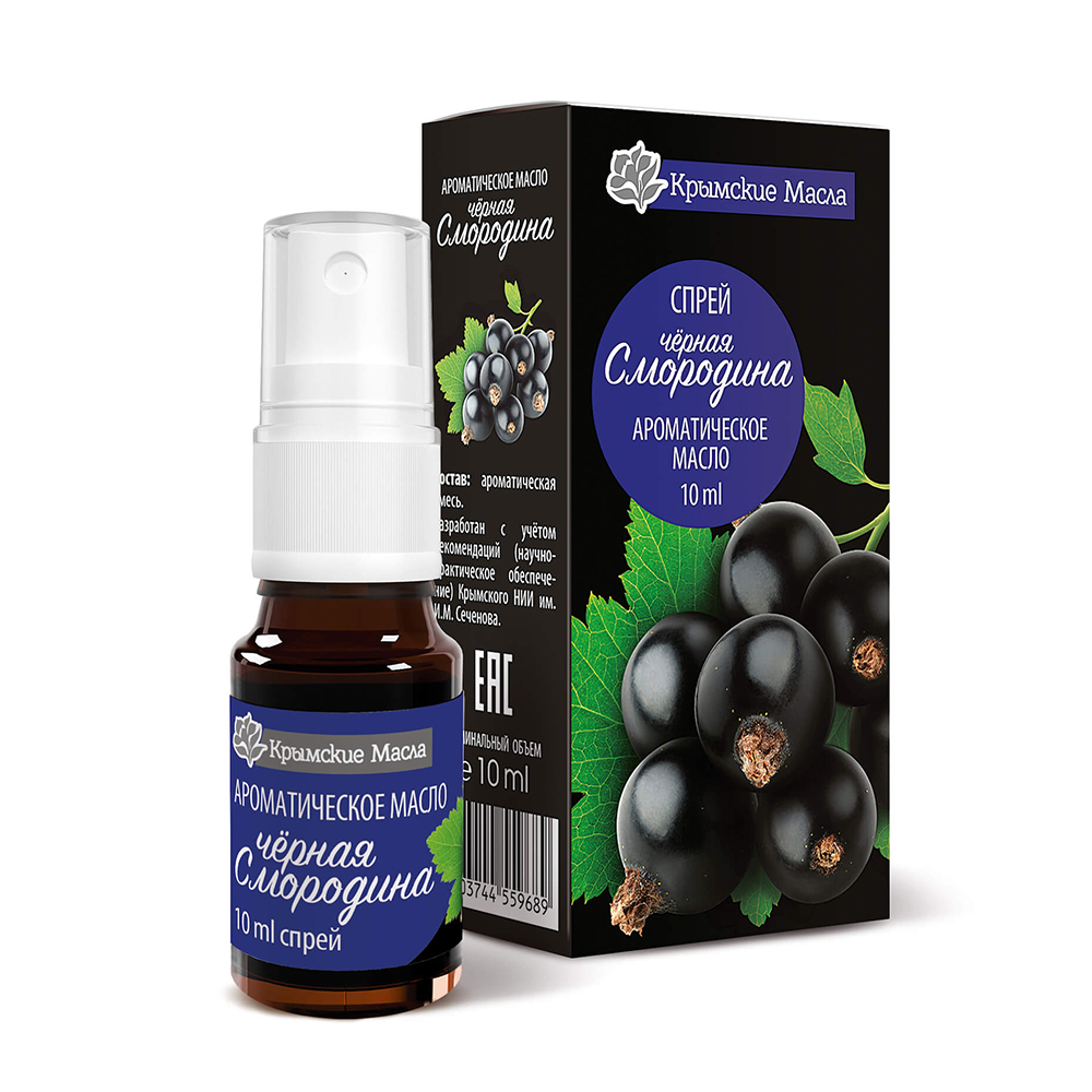 КРЫМСКИЕ МАСЛА Масло ароматическое Черная Смородина, спрей / Крымские масла 10 мл, фото 2