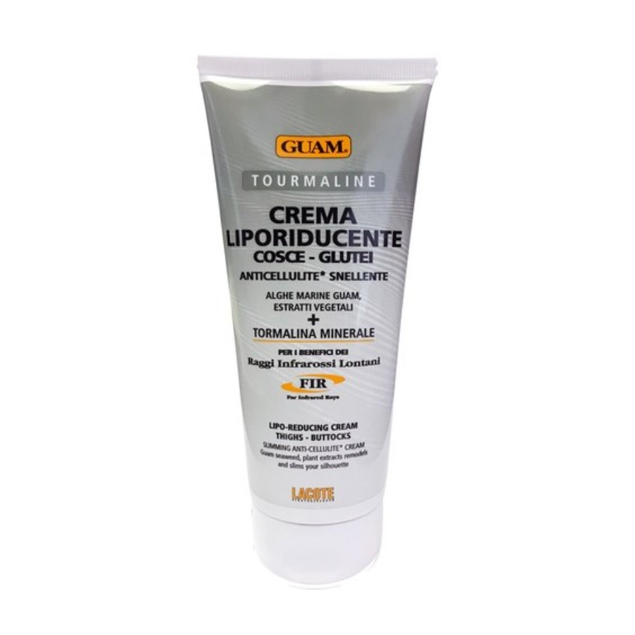 GUAM Крем антицеллюлитный c жиросжигающим эффектом с микрокристаллами Турмалина / TOURMALINE 200 мл, фото 1
