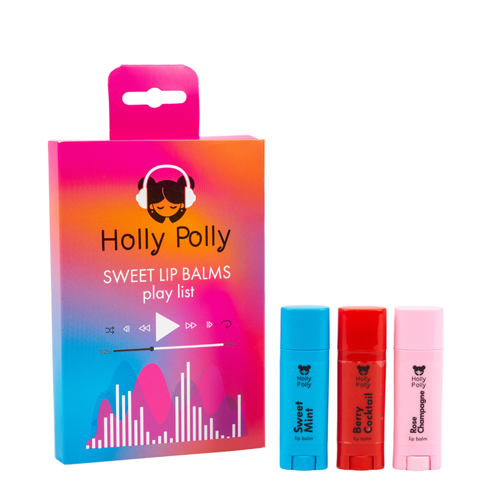 HOLLY POLLY Набор бальзамов для губ / SWEET LIP BALMS 3х4,8 гр, фото 1