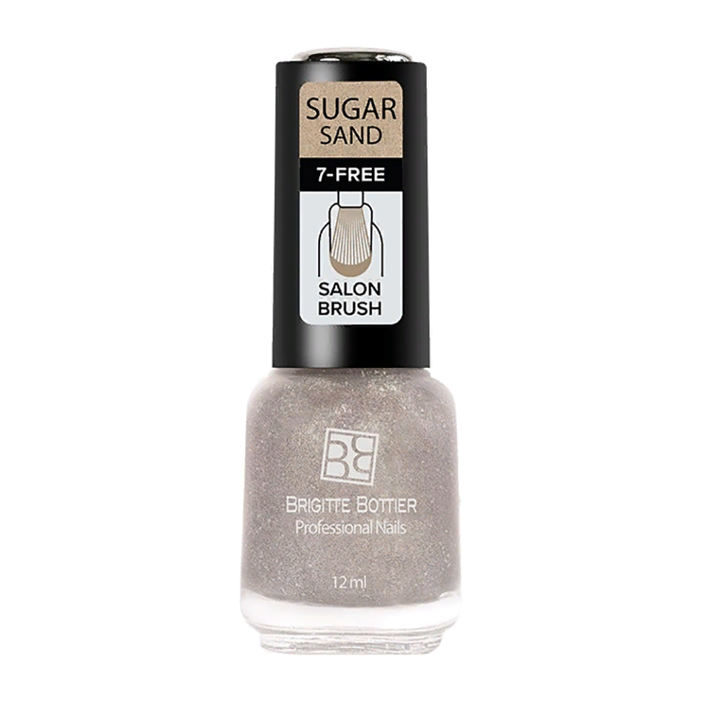 BRIGITTE BOTTIER 308 лак для ногтей фактурный, искрящийся розовый / SUGAR SAND 12 мл, фото 1