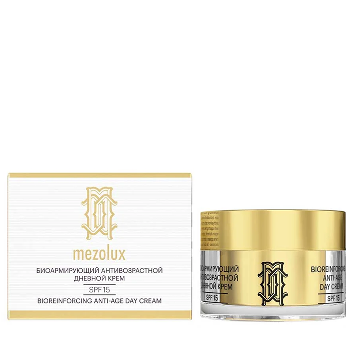 LIBREDERM Крем дневной биоармирующий антивозрастной для лица, шеи и области декольте SPF15 / MEZOLUX 50 мл, фото 2