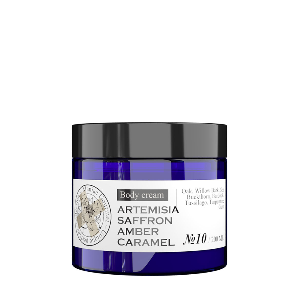 MANIAC GOURMET Крем парфюмированный для тела №10 Полынь, Шафран, Амбра, Карамель 200 мл, фото 1