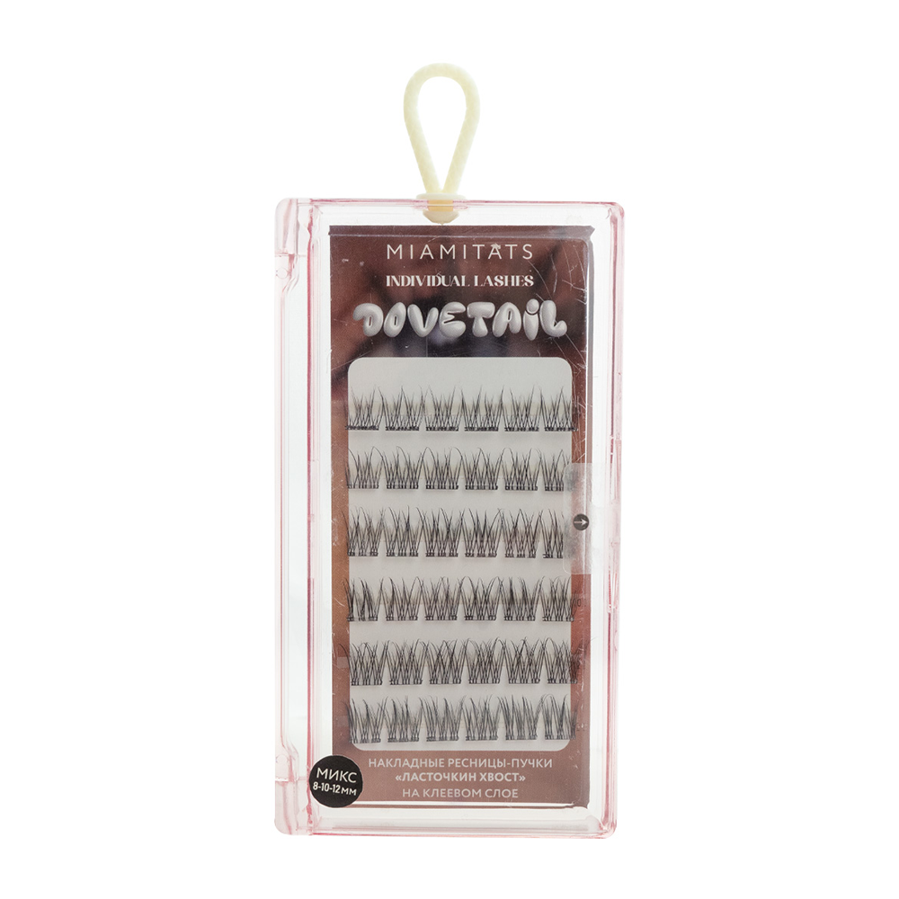 MIAMITATS Ресницы-пучки накладные / INDIVIDUAL LASHES DOVETAIL 1 шт, фото 1