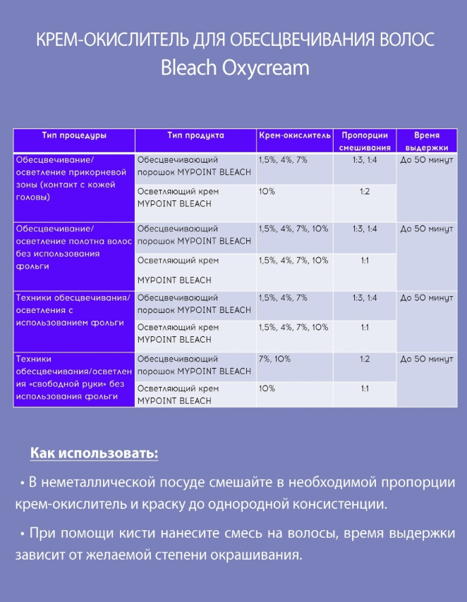 TEFIA Крем-окислитель для обесцвечивания волос 4% (13 vol) / MYPOINT 900 мл, фото 2