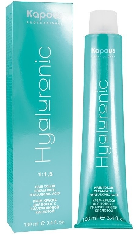 KAPOUS HY 5.5 краска для волос, светлый коричневый махагоновый / Hyaluronic Acid 100 мл, фото 2