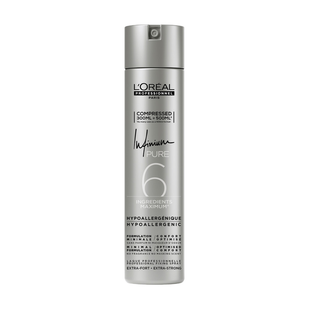L'OREAL PROFESSIONNEL Лак экстра-сильной фиксации без запаха Инфиниум Пюр Экстра Стронг 4 / INFINIUM 300 мл, фото 3