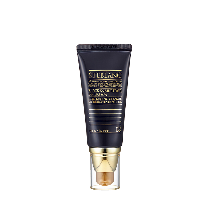 STEBLANC ВВ крем с муцином черной улитки, 03 натуральный беж / Black Snail Repair BB Cream 50 мл, фото 1