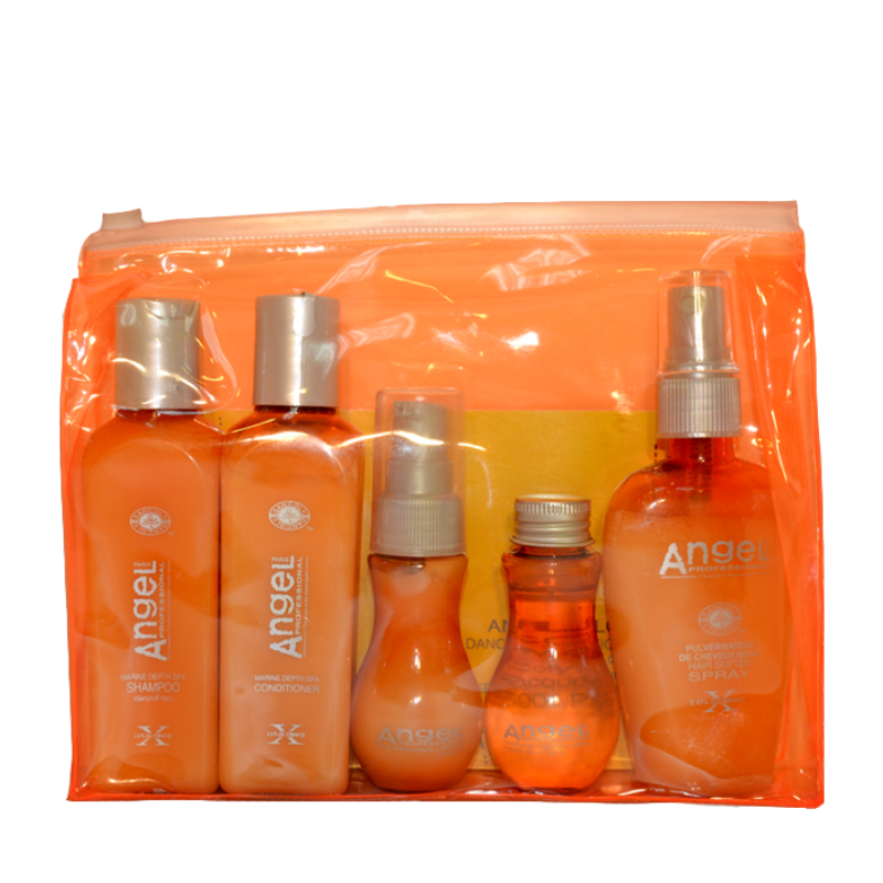 ANGEL PROFESSIONAL Набор миниатюр для волос от перхоти в косметичке Angel Professional, фото 1