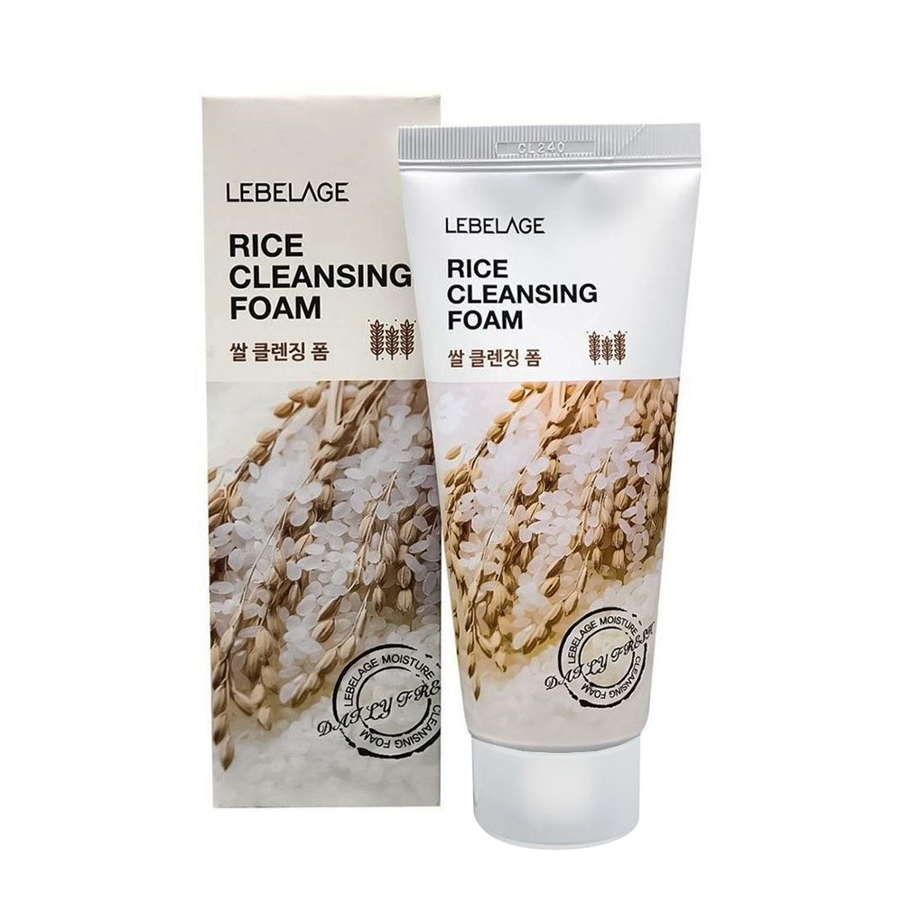 LEBELAGE Пенка для умывания с экстрактом риса / Lebelage Rice Cleansing Foam 100 мл, фото 2