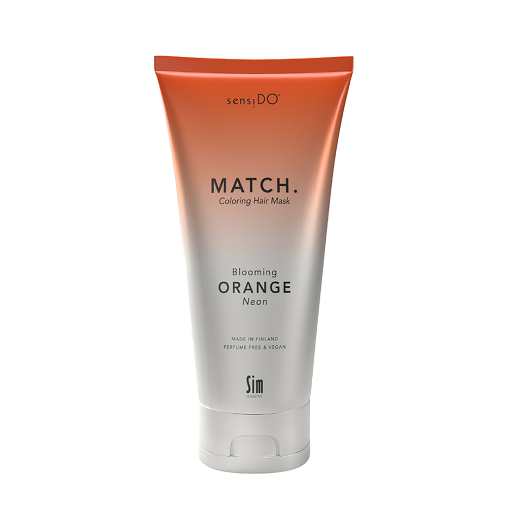 SIM SENSITIVE Маска оттеночная неоновая оранжевая / SensiDo Match Blooming Orange 200 мл, фото 1