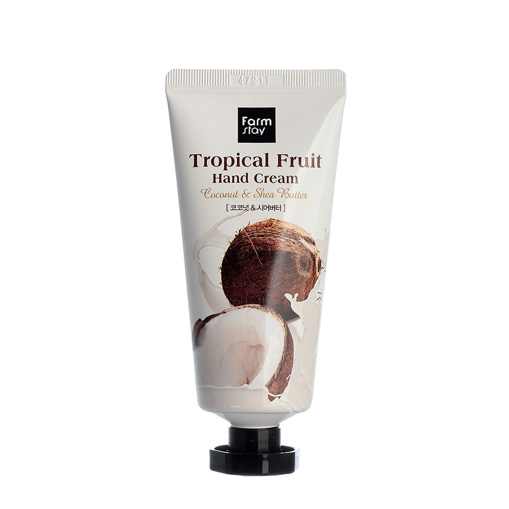 FARMSTAY Крем для рук Тропические фрукты, с кокосом и маслом ши 50 мл, фото 1