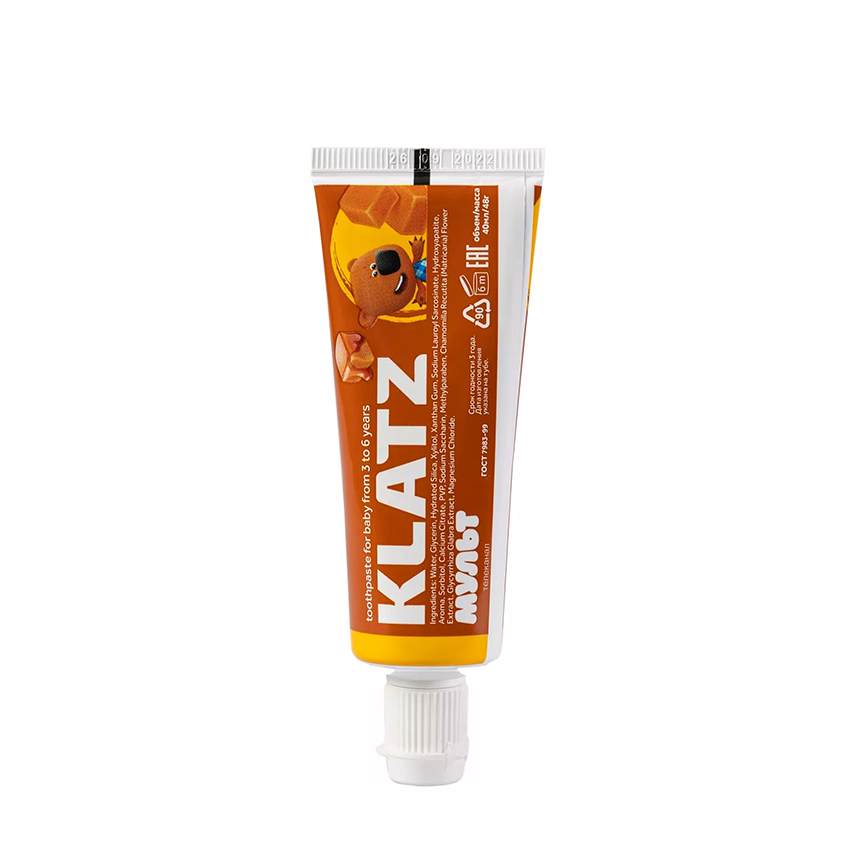 KLATZ Паста зубная Мимимишки карамель, без фтора / Klatz KIDS 40 мл, фото 2
