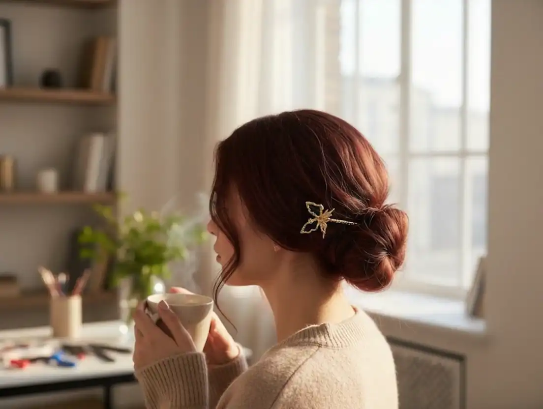 IWOU PROFESSIONAL Шпилька для волос Бабочка 1шт, фото 3