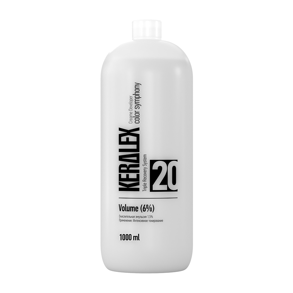 KERALEX Эмульсия окислительная 6%/20vol / KERALEX color symphony Creame Developer 1000 мл, фото 1