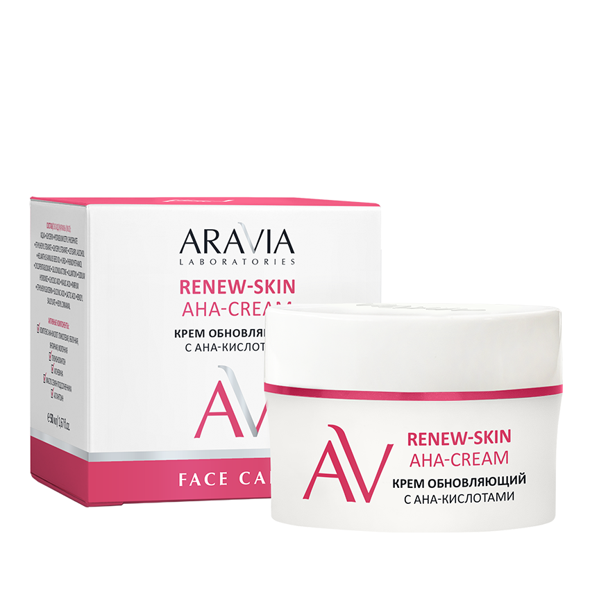ARAVIA Professional Крем обновляющий с АНА-кислотами / ARAVIA Laboratories Renew-Skin AHA-Cream 50 мл, фото 3