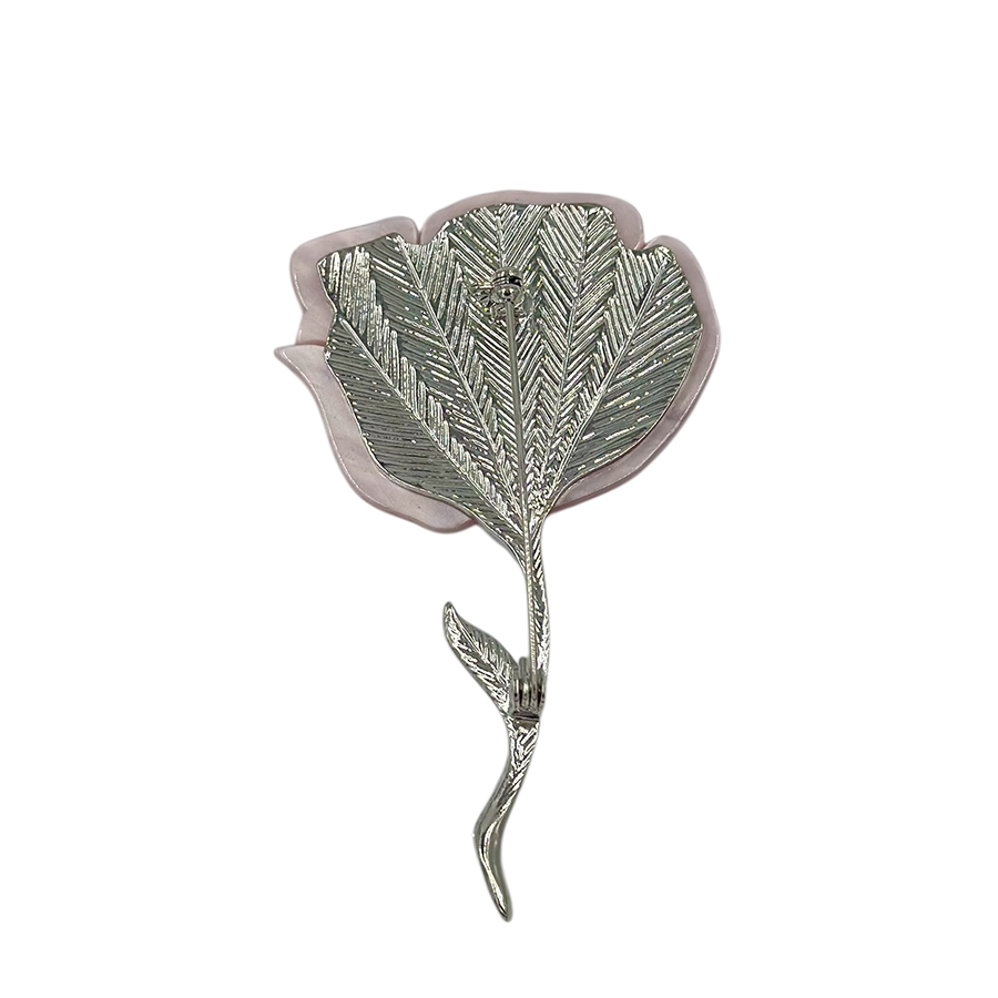 IWOU PROFESSIONAL Брошь Мак пудрово-розовый, фото 2