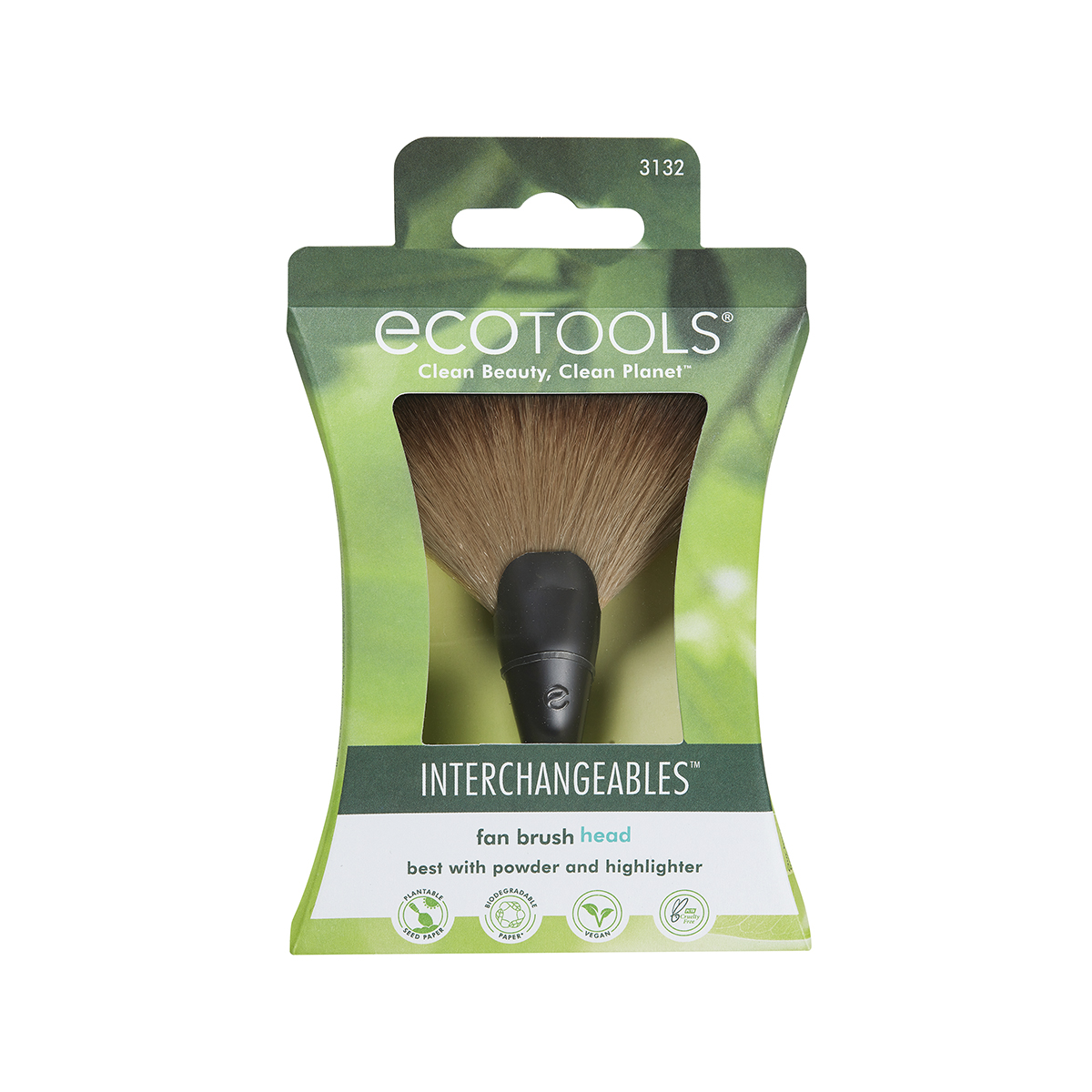 ECOTOOLS Кисть-насадка сменная для хайлайтера / Interchangeables Fan Brush Head, фото 4