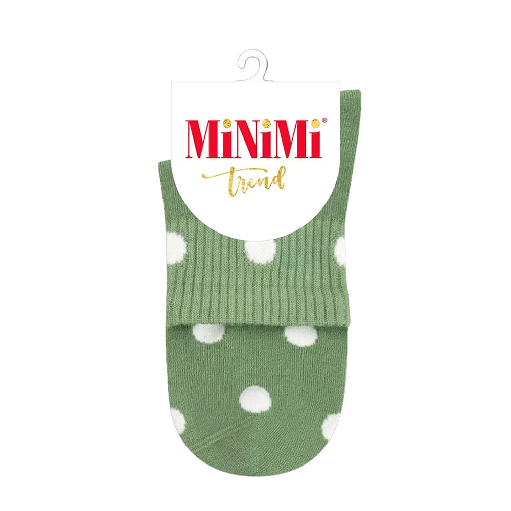 MINIMI Носки женские с высокой резинкой в горошек Menta 35-38 / MINI TREND 4209, фото 1