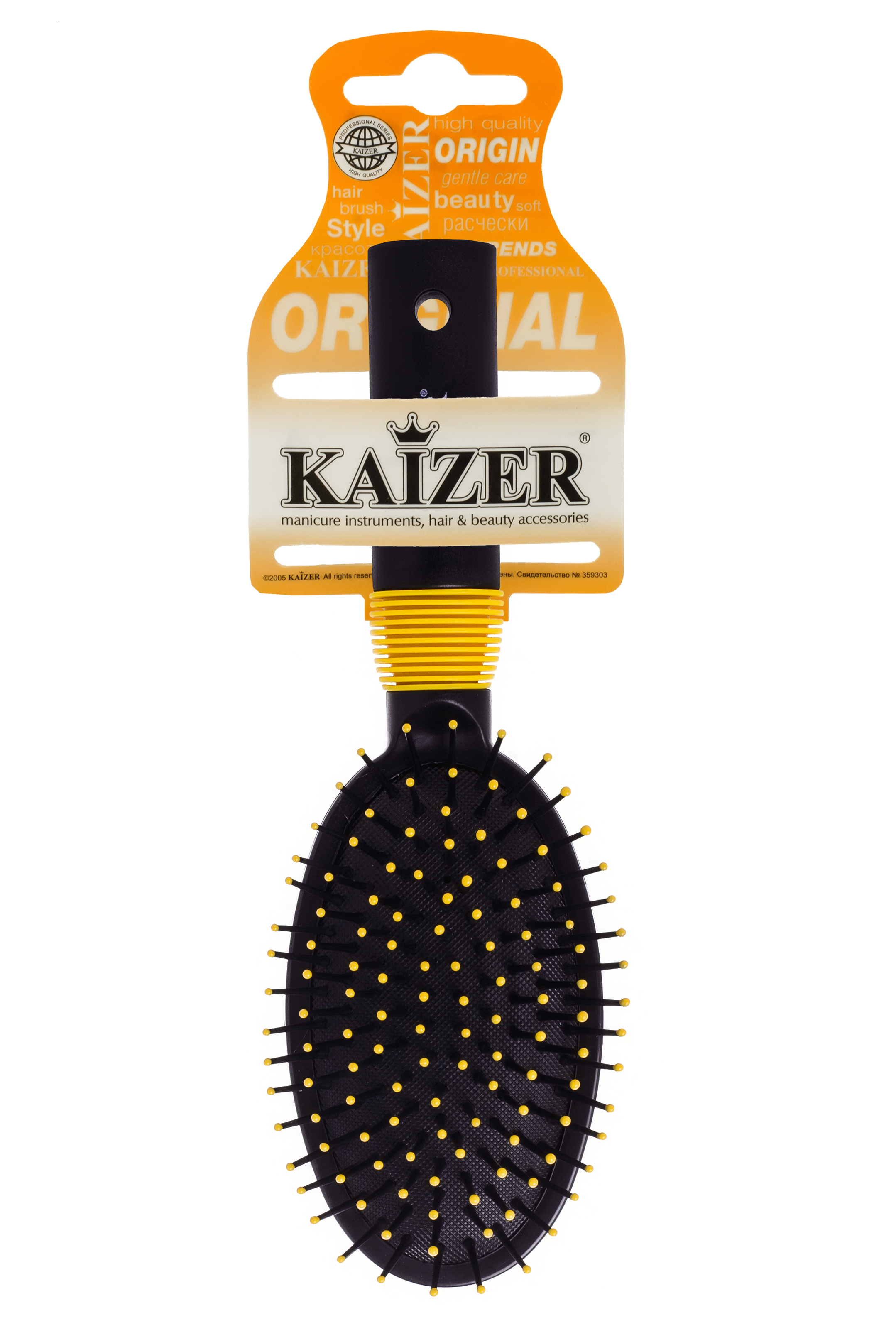 KAIZER Расческа массажная, пластиковые зубья, цвет ассорти, фото 5