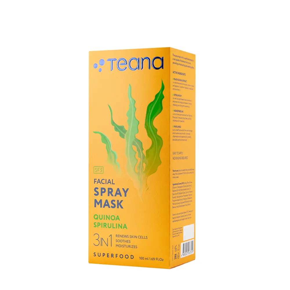 TEANA Маска-спрей для лица, киноа спирулина / Superfood 100 мл, фото 3